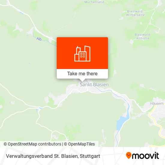 Карта Verwaltungsverband St. Blasien