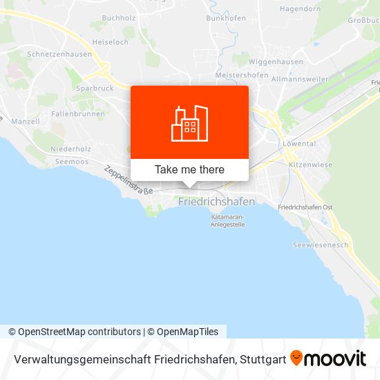 Карта Verwaltungsgemeinschaft Friedrichshafen