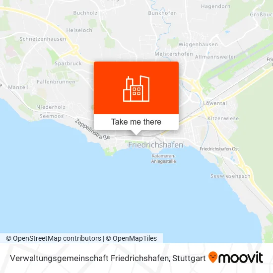 Карта Verwaltungsgemeinschaft Friedrichshafen