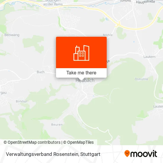 Карта Verwaltungsverband Rosenstein