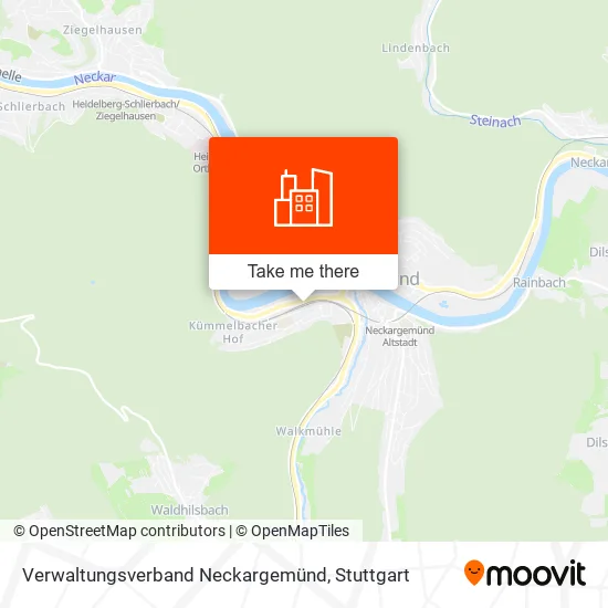 Карта Verwaltungsverband Neckargemünd