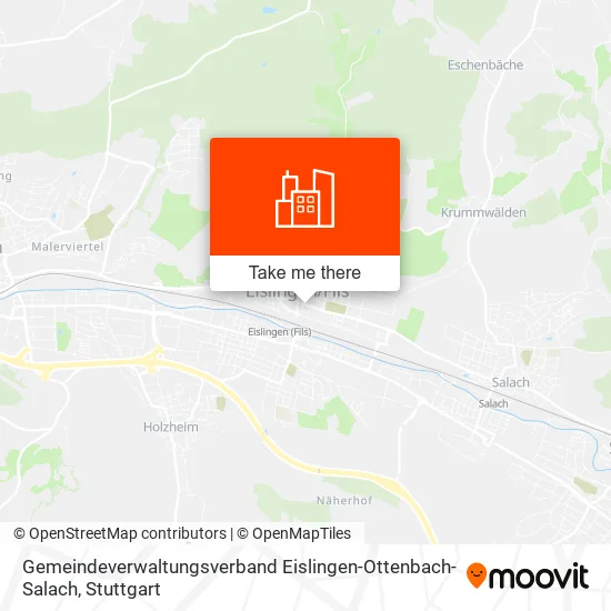 Карта Gemeindeverwaltungsverband Eislingen-Ottenbach-Salach