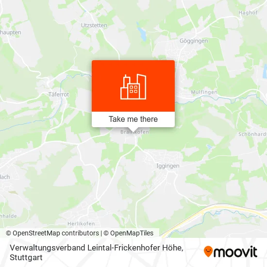 Карта Verwaltungsverband Leintal-Frickenhofer Höhe