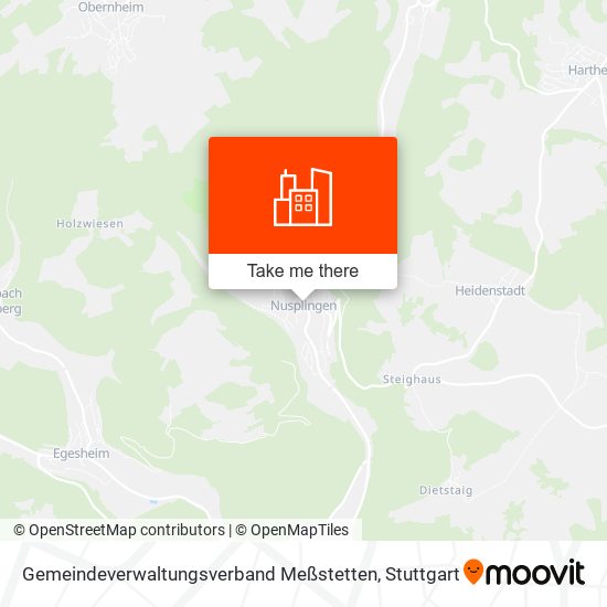 Gemeindeverwaltungsverband Meßstetten map