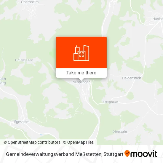 Карта Gemeindeverwaltungsverband Meßstetten