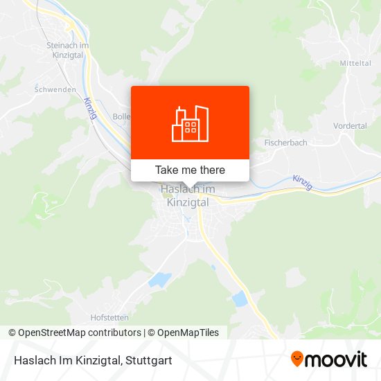 Карта Haslach Im Kinzigtal