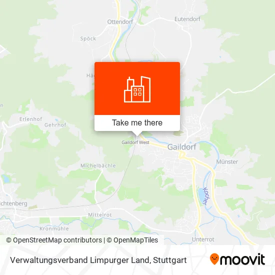 Карта Verwaltungsverband Limpurger Land