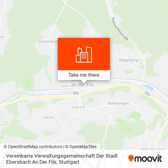 Vereinbarte Verwaltungsgemeinschaft Der Stadt Ebersbach An Der Fils map