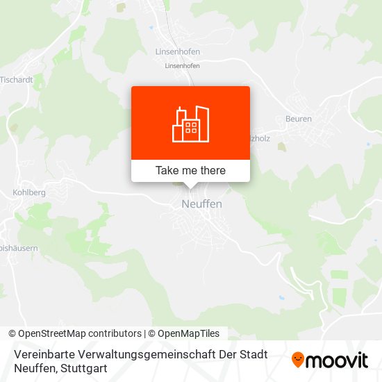 Vereinbarte Verwaltungsgemeinschaft Der Stadt Neuffen map