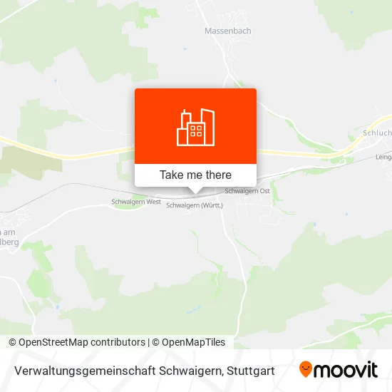 Карта Verwaltungsgemeinschaft Schwaigern