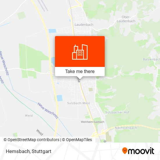 Hemsbach map