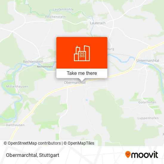 Карта Obermarchtal