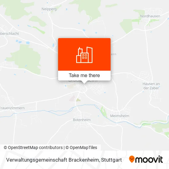 Карта Verwaltungsgemeinschaft Brackenheim