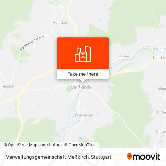 Карта Verwaltungsgemeinschaft Meßkirch