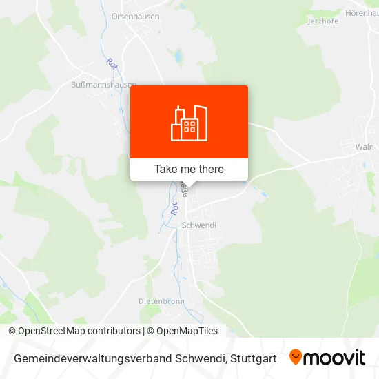 Карта Gemeindeverwaltungsverband Schwendi