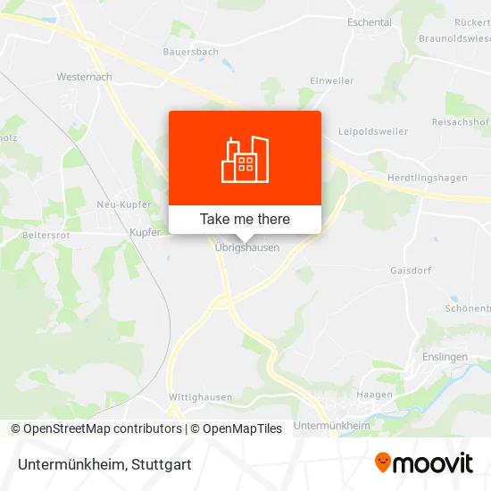 Карта Untermünkheim