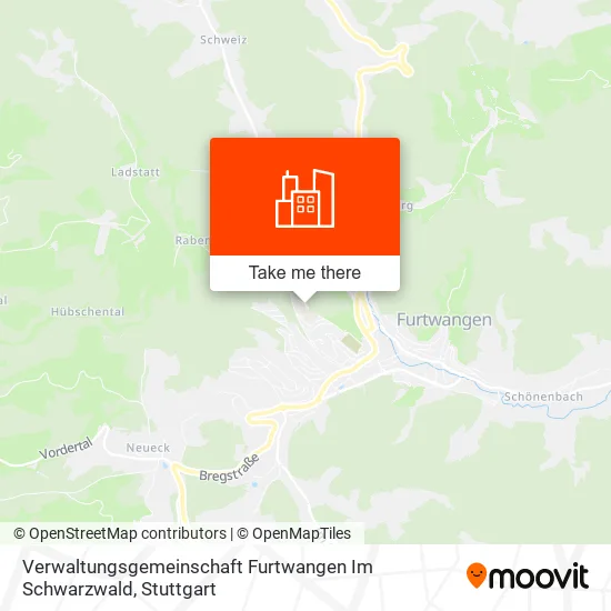 Карта Verwaltungsgemeinschaft Furtwangen Im Schwarzwald