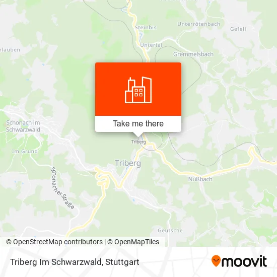 Triberg Im Schwarzwald map
