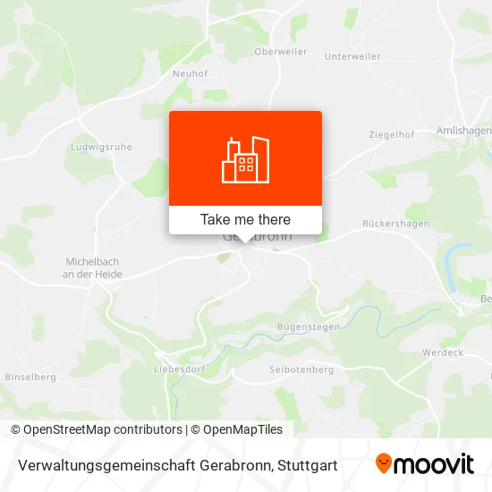 Карта Verwaltungsgemeinschaft Gerabronn