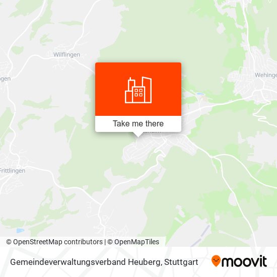 Gemeindeverwaltungsverband Heuberg map