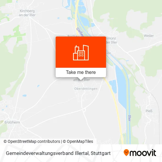 Карта Gemeindeverwaltungsverband Illertal