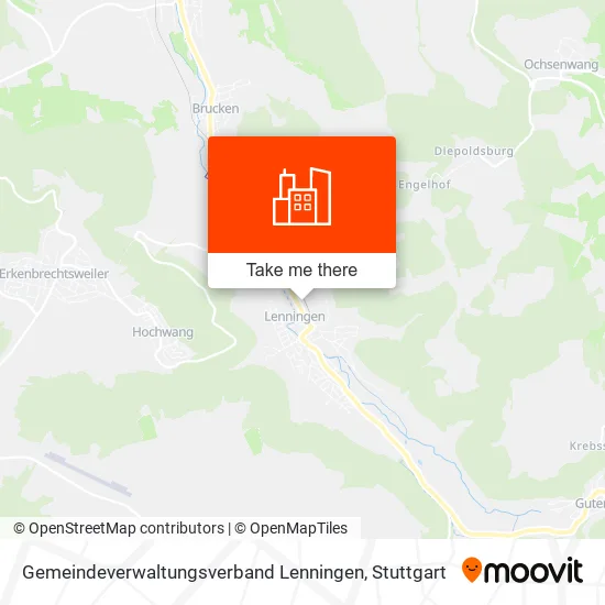 Карта Gemeindeverwaltungsverband Lenningen