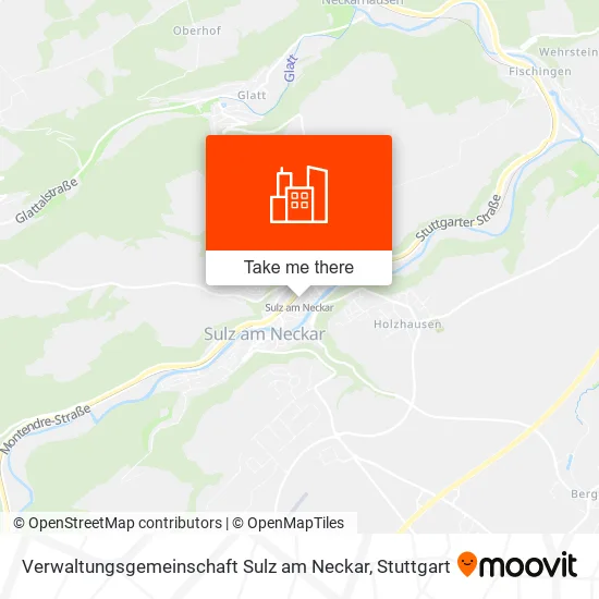 Карта Verwaltungsgemeinschaft Sulz am Neckar