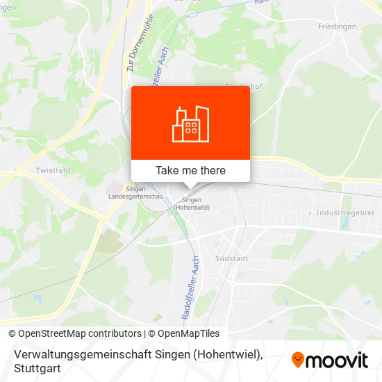 Карта Verwaltungsgemeinschaft Singen (Hohentwiel)