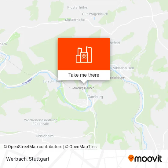 Карта Werbach