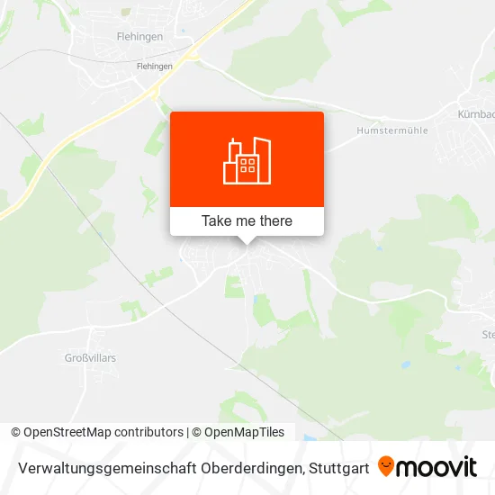 Карта Verwaltungsgemeinschaft Oberderdingen