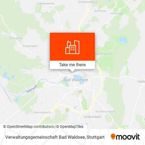 Карта Verwaltungsgemeinschaft Bad Waldsee