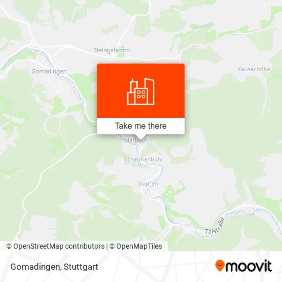 Карта Gomadingen