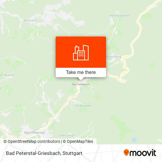 Карта Bad Peterstal-Griesbach