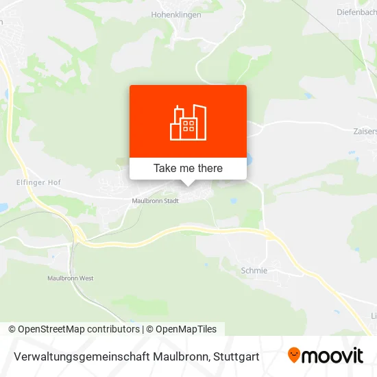 Карта Verwaltungsgemeinschaft Maulbronn