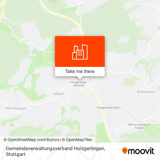 Карта Gemeindeverwaltungsverband Holzgerlingen