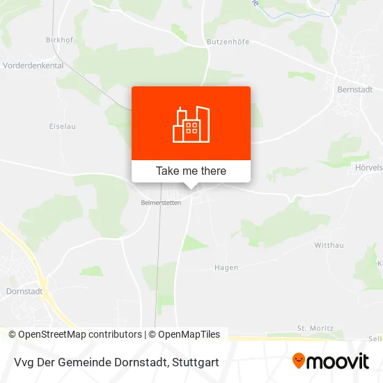 Карта Vvg Der Gemeinde Dornstadt