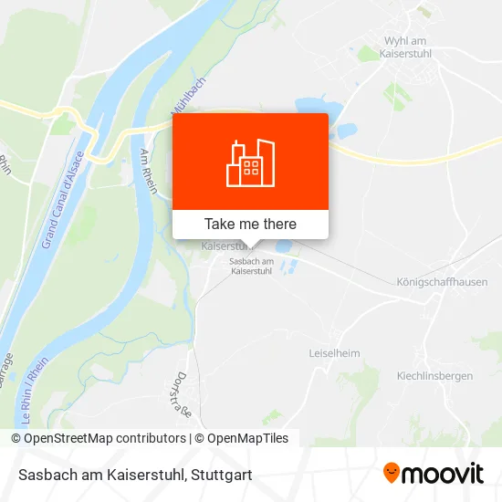 Карта Sasbach am Kaiserstuhl