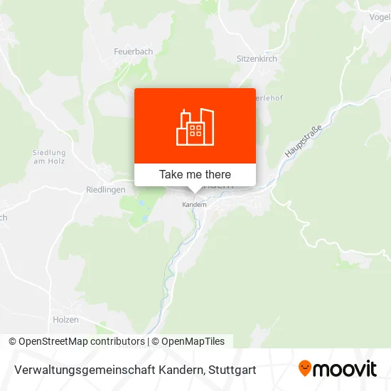 Карта Verwaltungsgemeinschaft Kandern