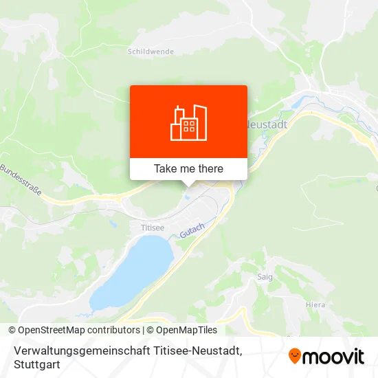 Карта Verwaltungsgemeinschaft Titisee-Neustadt