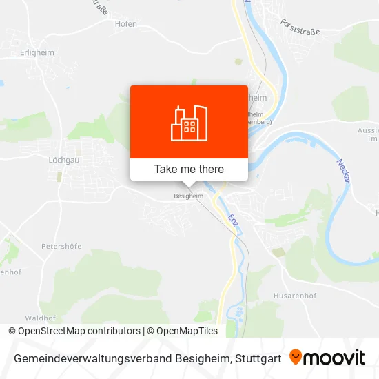 Карта Gemeindeverwaltungsverband Besigheim