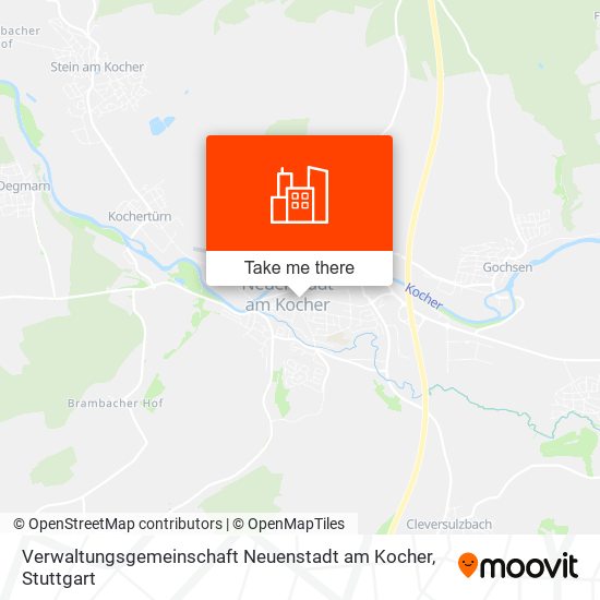 Verwaltungsgemeinschaft Neuenstadt am Kocher map