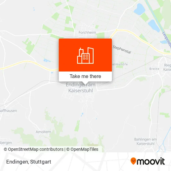 Endingen map