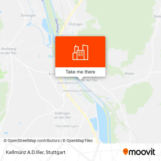 Карта Kellmünz A.D.Iller