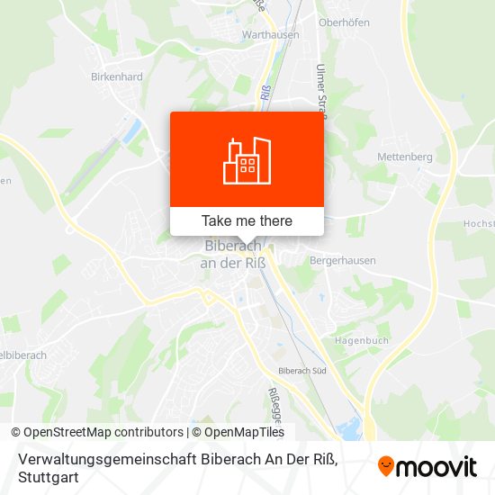 Verwaltungsgemeinschaft Biberach An Der Riß map