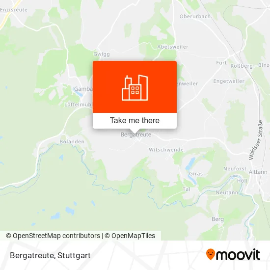 Карта Bergatreute