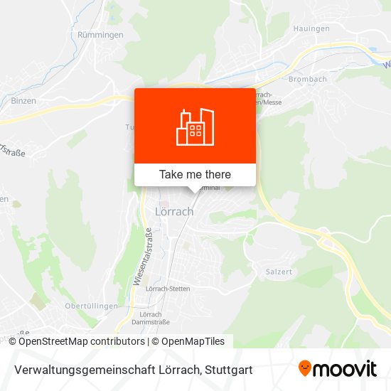Verwaltungsgemeinschaft Lörrach map