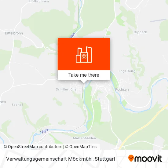 Карта Verwaltungsgemeinschaft Möckmühl