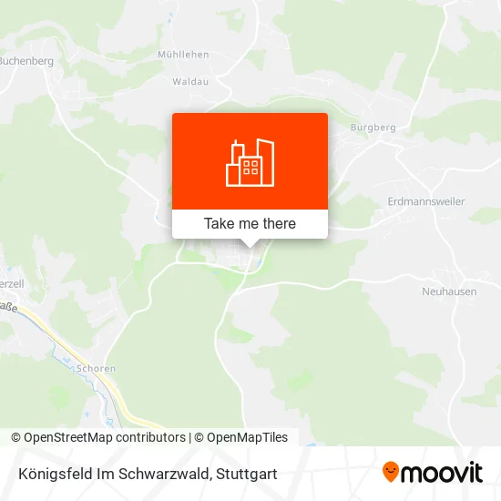 Карта Königsfeld Im Schwarzwald