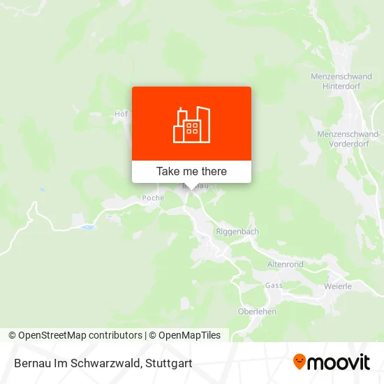 Карта Bernau Im Schwarzwald