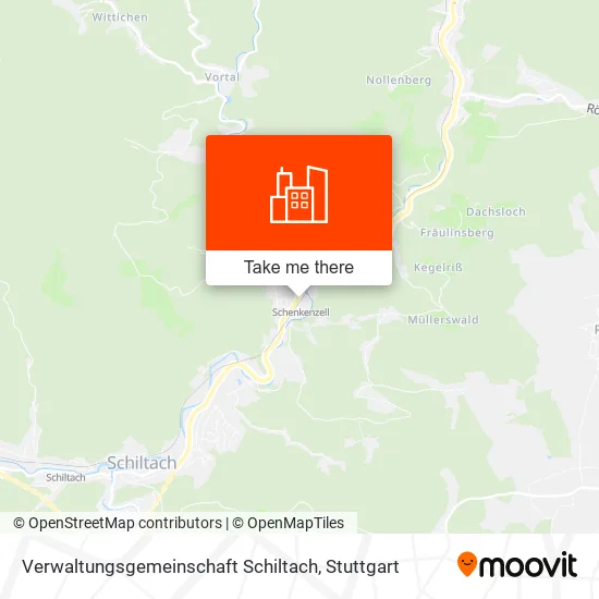 Карта Verwaltungsgemeinschaft Schiltach